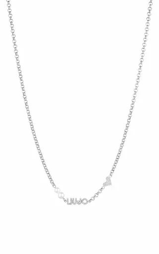 Liu Jo Romantic colier din oțel cu perle Icona LJ1689