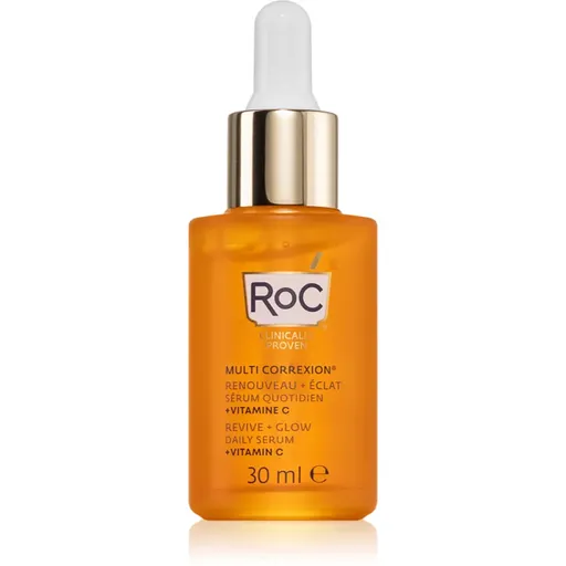 RoC Multi Correxion Revive + Glow ser stralucire cu vitamina C pentru față și gât 30 ml