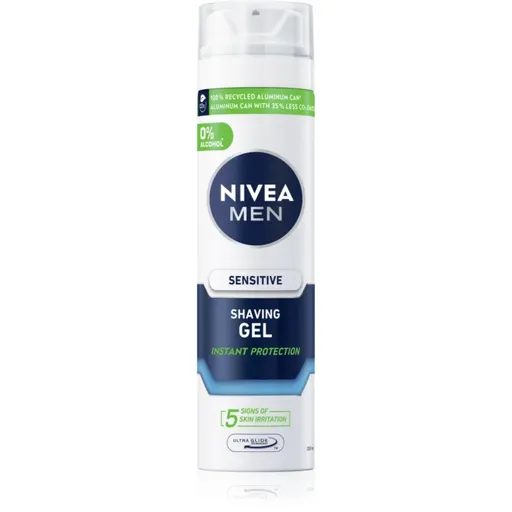 NIVEA MEN Sensitive gel pentru bărbierit 200 ml