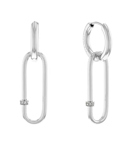 Calvin Klein Cercei rotunzi de oțel cu cristale 2în1 35000181