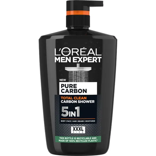 L'Oréal Paris Gel de duș pentru bărbați Men Expert Pure Carbon (Total Clean Carbon Shower) 1000 ml
