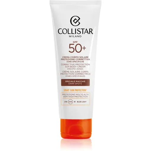 Collistar CORRECTIVE PROTECTION SUN BODY CREAM SPECIFIC ZONES SPF 50+ crema pentru bronzare impotriva petelor 100 ml