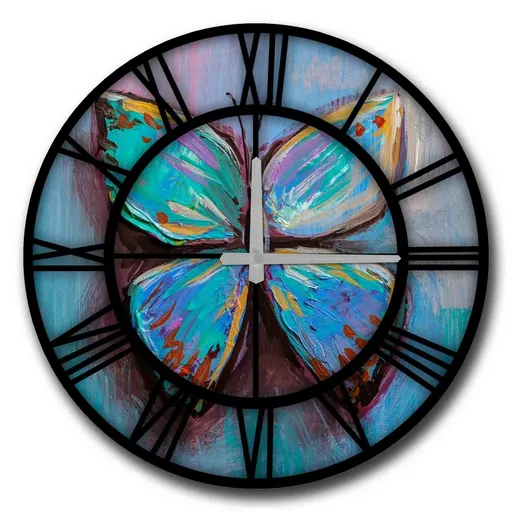 Ceas de perete Blue Butterfly 5050MS-024 , 50 cm