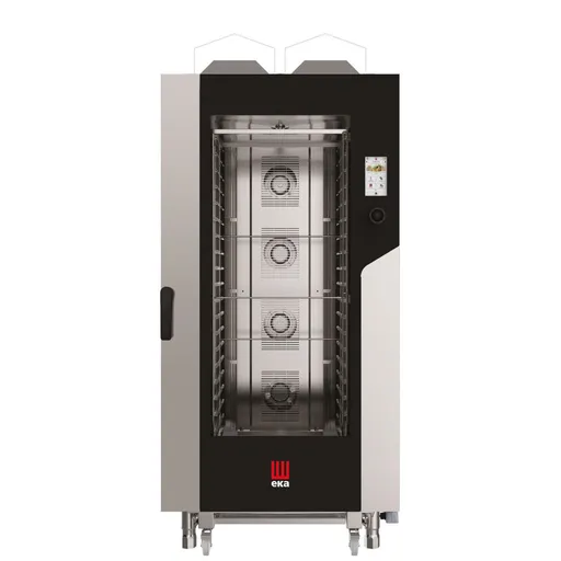 Cuptor pe gaz cu convectie cu abur Millennial Touch Screen Gastro, 20× GN 1/1,Tecnoeka, 230V/1450W, 30000kW