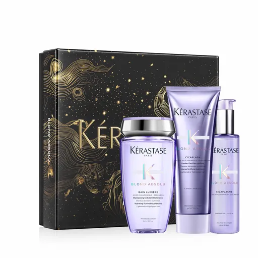 Set De Ingrijire Pentru Toate Tipurile De Par Blond Kérastase Blond Absolu Fondant Holiday 2024 Sampon Iluminator 250ml +
