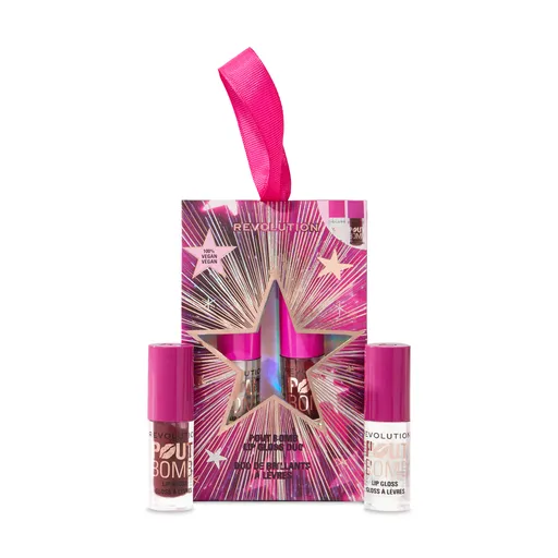 Revolution Set cadou Pout Bomb Plumping Mini Lip Gloss Set Mauve