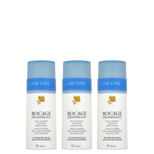 Lancôme Set de deodorante roll-on Bocage (Gentle Caress Roll-on Deodorant) 3 x 50 ml