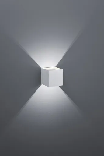 Aplica de perete Louis, TRIO, 10x10 cm, 4.3W, 1x SMD, aluminiu, argintiu lucios