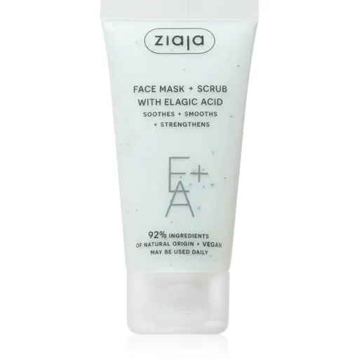 Ziaja Face Mask + Scrub with Elagic Acid masca exfolianta 55 ml
