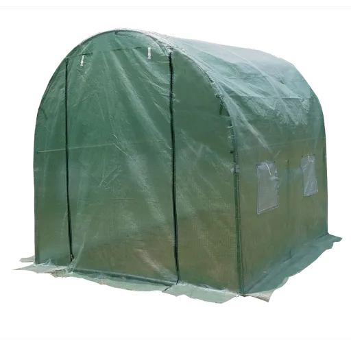 Seră de grădină din folie 200 x 200 x 200 cm verde, verde, 200 x 200 x 200 cm