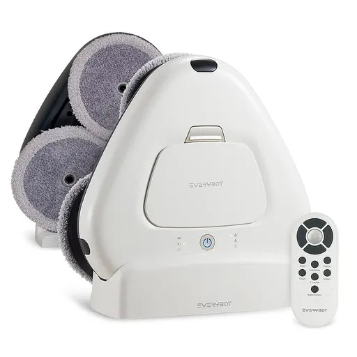 Robot curatare podele Everybot TS300, 27W, 300 ml, Umeda/uscata, Autonomie pana la 200 min, 6 moduri, Senzor anti-cadere/coliziune, Alb