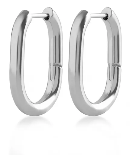 Troli Cercei ovali minimaliști din oțel