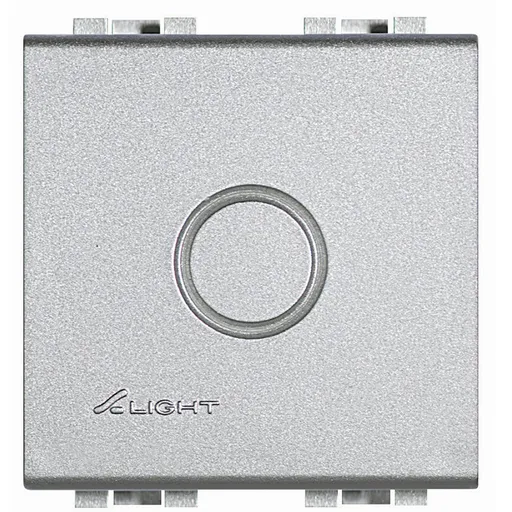 Tasta falsa 2M cu predecupare Bticino Living Light NT4951, argintiu