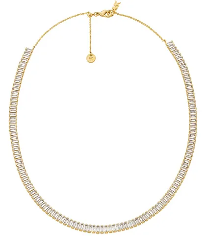 Michael Kors Colier tenis elegant placat cu aur cu zirconi Brilliance Kors MKJ8414CZ710