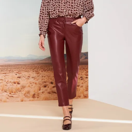 Pantaloni din piele artificială 7/8