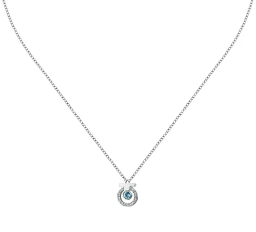 Trussardi Colier elegant din oțel cu zirconi T-Logo TJAXC55