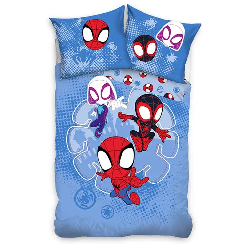 Lenjerie de pat Carbotex din bumbac pentru copiiSpidey Little Heroes, 140x 200 cm, 70 x 90 cm