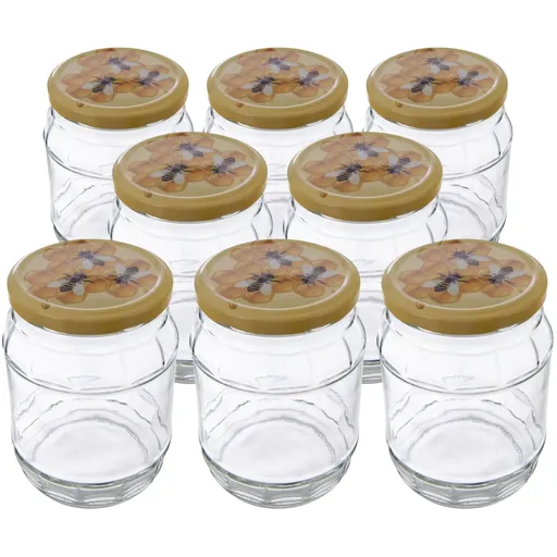 Set de borcane cu capace Orion Butoi 0,72 l, 8buc