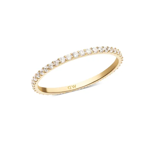 Daniel Wellington Inel strălucitor placat cu aur, cu pietre de zircon cubic Mirelle DW0040157 60 mm