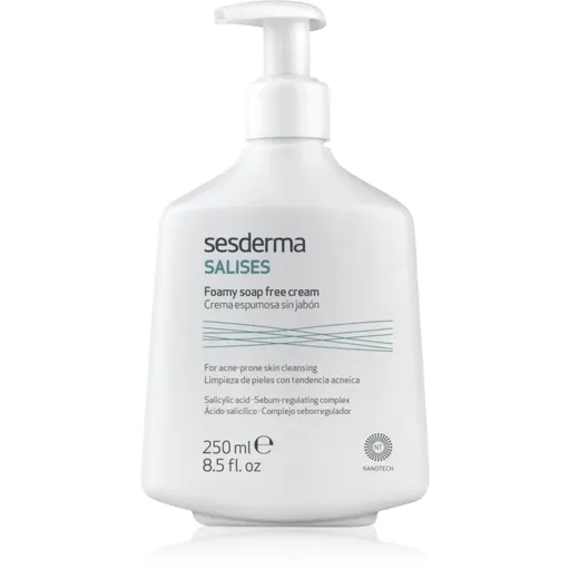 Sesderma Salises Foamy Soap-free Cream gel de curățare impotriva acneei 250 ml