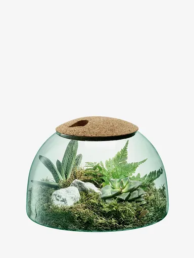 Decorațiune din sticlă, Canopy,  înălțime 16,5 cm, transparentă/ plută - LSA International