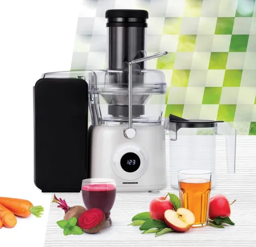 Storcator de fructe Heinner, 1000W, alb sidefat