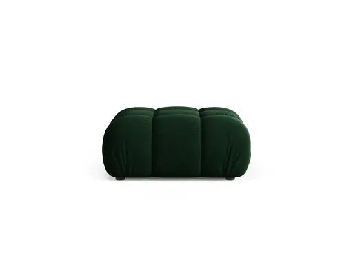 Taburet, Bellis-51, Micadoni Home, 94x94x43 cm, catifea, verde bottle