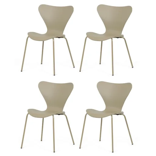 Set de scaune de sufragerie CT-X7034 CAP, 4 buc., cafeniu