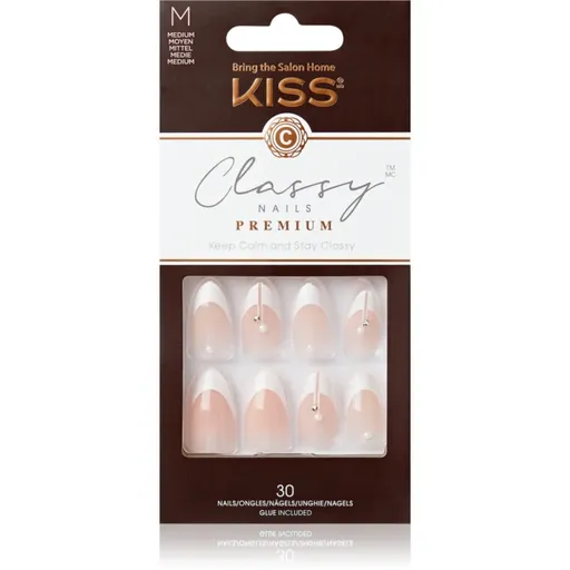 KISS Classy Nails Premium unghii artificiale Highlights 30 buc
