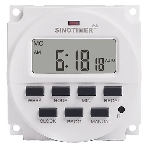 Releu digital cu temporizator, Sinotimer, temporizator, intrerupator, programabila, 230V, 16A, TM618N-2