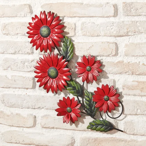 Decorațiune metalică de perete Floarea-soarelui