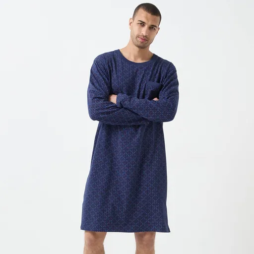 Cămașă de noapte din bumbac imprimat