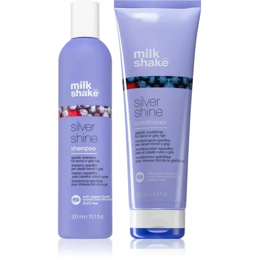 milk_shake® Silver Shine sampon si balsam neutralizeaza tonurile de galben