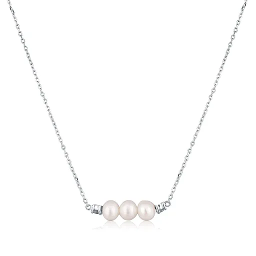 JVD Colier elegant din argint cu perle SVLN0759SD2P145