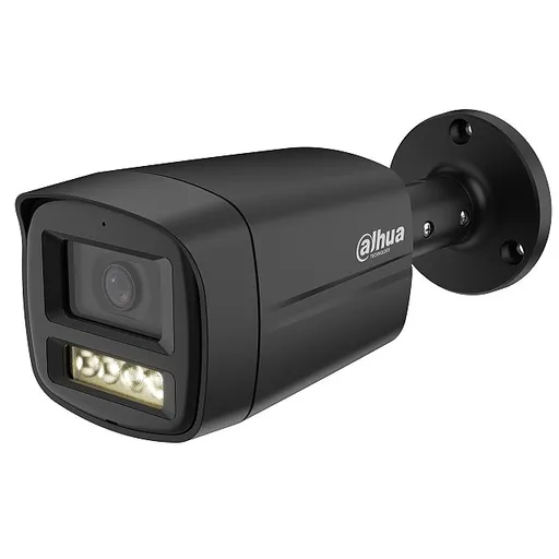 Camera HDCVI Dahua HAC-HFW1500TLM-IL-A-0280B-S3-DIP-Black, 5MP, lentila 2,8mm, Smart Dual Light 40m, microfon, IP67