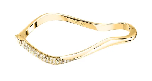 Morellato Brățară solidă ondulată cu cristale Design SAYP19 5,6 cm
