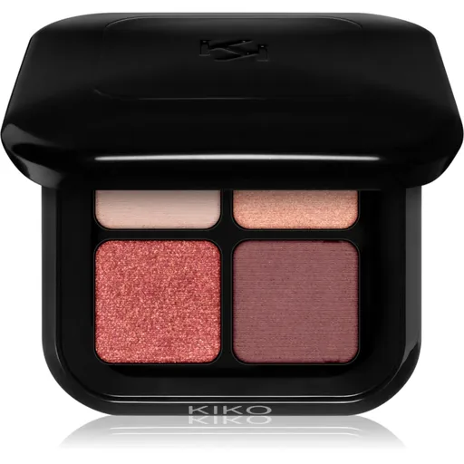 KIKO Milano Bright Quartet paletă cu farduri de ochi culoare 03 Burgundy Variations 3.5 g