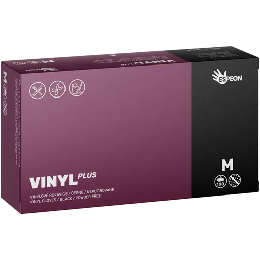Espeon Vinyl Plus mănuși din vinil, fără pulbere mărime M 100 buc