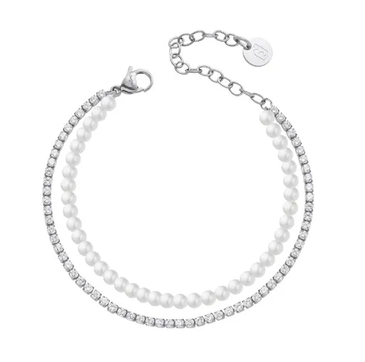 Liu Jo Brățară dublă cu perle sintetice LJ3025