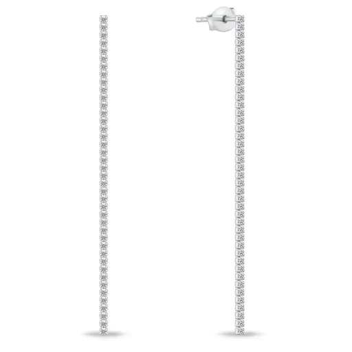 Brilio Silver Cercei strălucitori lungi din argint EA994W