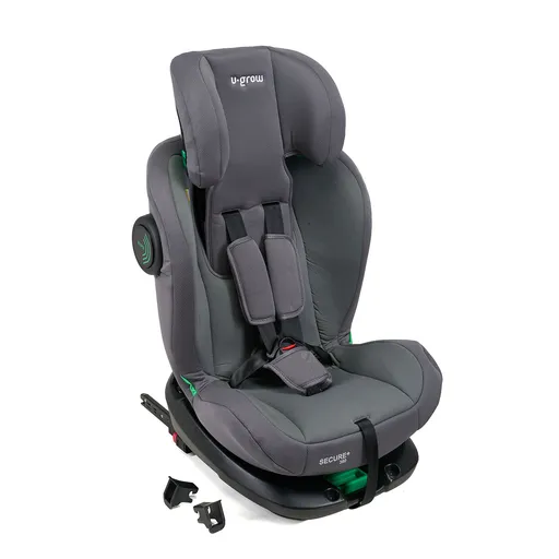 Scaun auto Secure Plus, U-Grow, 40-150 cm, 360 grade, 50x46x66 cm, poliester, gri