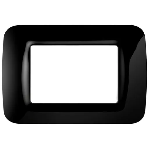 Rama ornament 3 module Gewiss System TOP GW22513, negru
