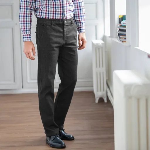 Blugi, croială clasică și talie elastică