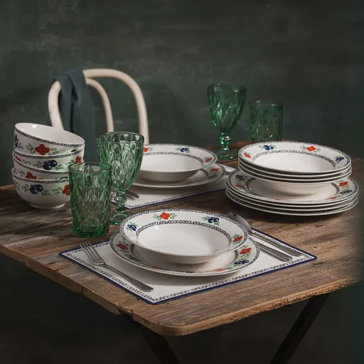 Serviciu de masa 18 piese Kalina, Ambition, portelan, multicolor