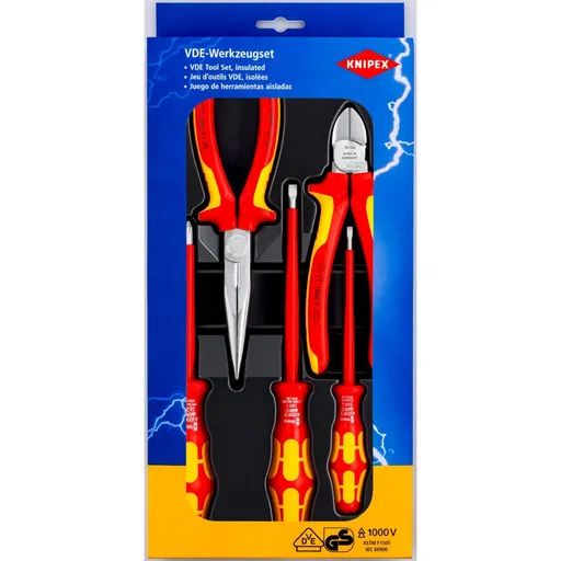 Set de scule pentru lucrari cf. standardelor Uniunii Electricienilor din Germania (VDE) Knipex 00 20 13 / 4003773043287