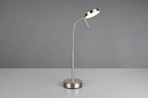 Lampa de masa Moreno, RL, 14x11x65 cm, 3W, 1x SMD, metal, nichel mat