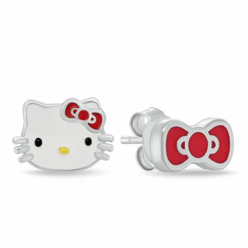 Brilio Silver Cercei asimetrici din argint Hello Kitty EA1211W