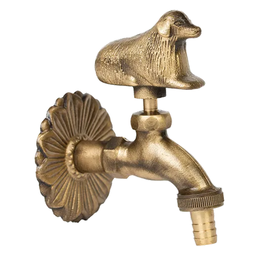 Robinet decorativ 1/2", dublu serviciu din alama si finisaj Caine