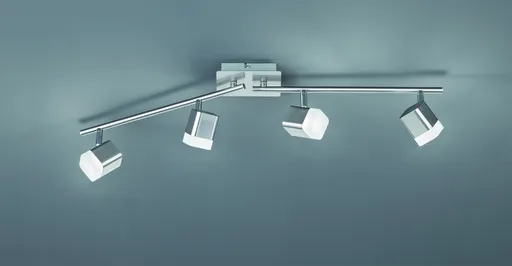 Plafoniera Roubaix, RL, 78x9x14.5 cm, 3.5W, 4x SMD, metal, nichel mat