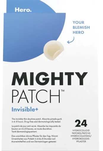 Hero. Patch-uri pentru imperfecțiunile pielii Mighty Patch Invisible+ (Hydrocolloid Patches) 24 buc